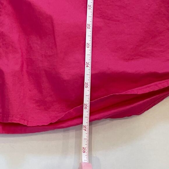 Old Navy Bright Pink Boyfriend Shirt Cotton Oversized Long Sleeve Button Down M - Picture 12 of 12